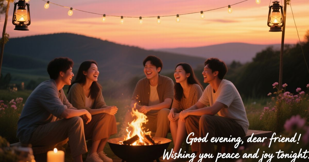 Warm Good Evening Messages for Friends to Brighten Their Day